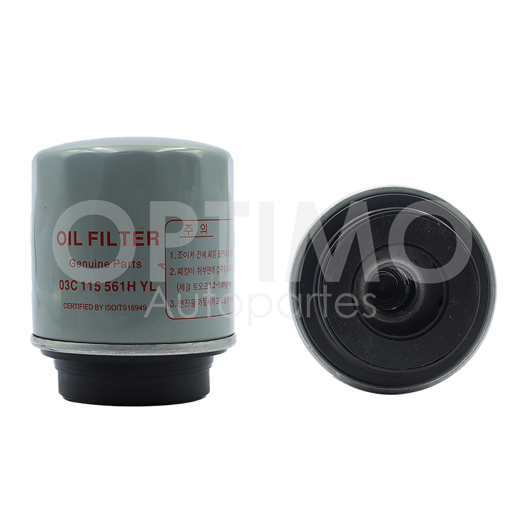 FILTRO DE ACEITE (POLO 13-22/TIGUAN 13-22/CADDY 1.2L 16-17/TOLEDO 13-19/LEON 07-