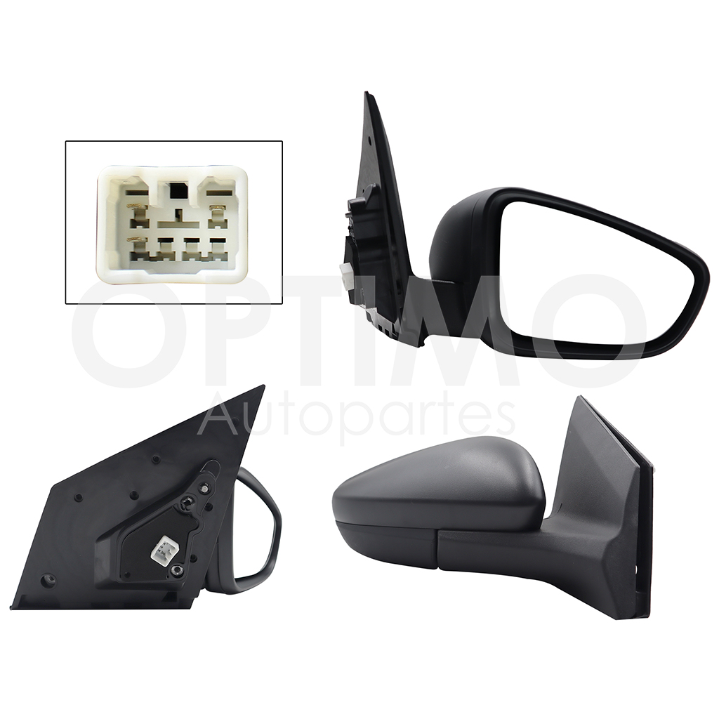 ESPEJO DER ELECT GRIS P/PINTAR (3PINES)