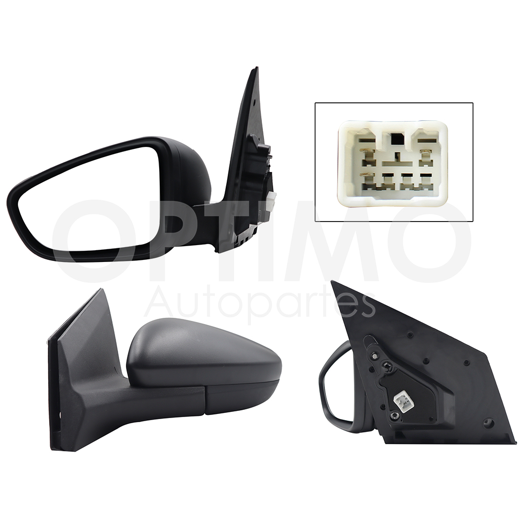 ESPEJO IZQ ELECT GRIS P/PINTAR (3PINES)