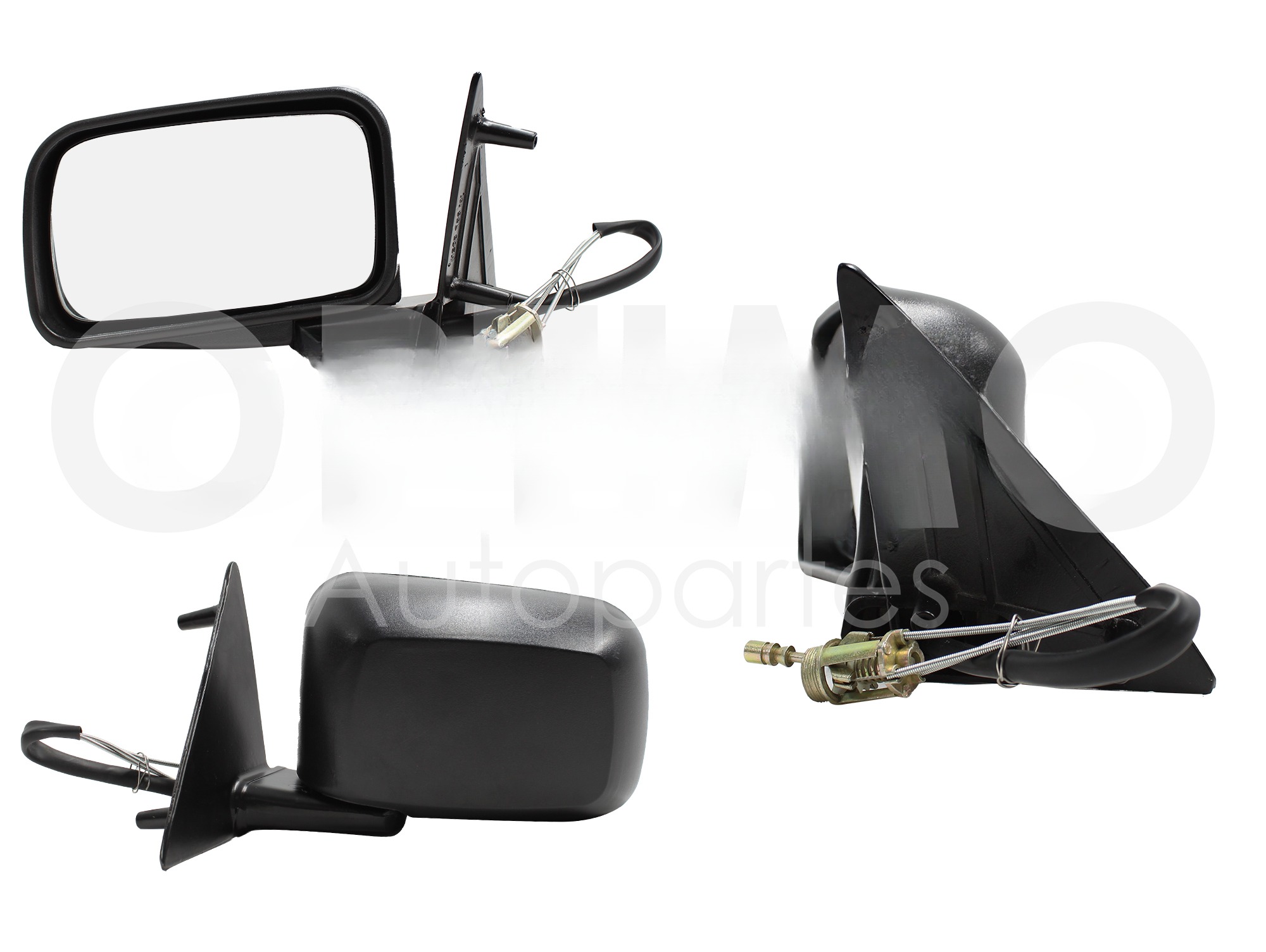 ESPEJO IZQ MANUAL NEGRO POROSO C/CONTROL