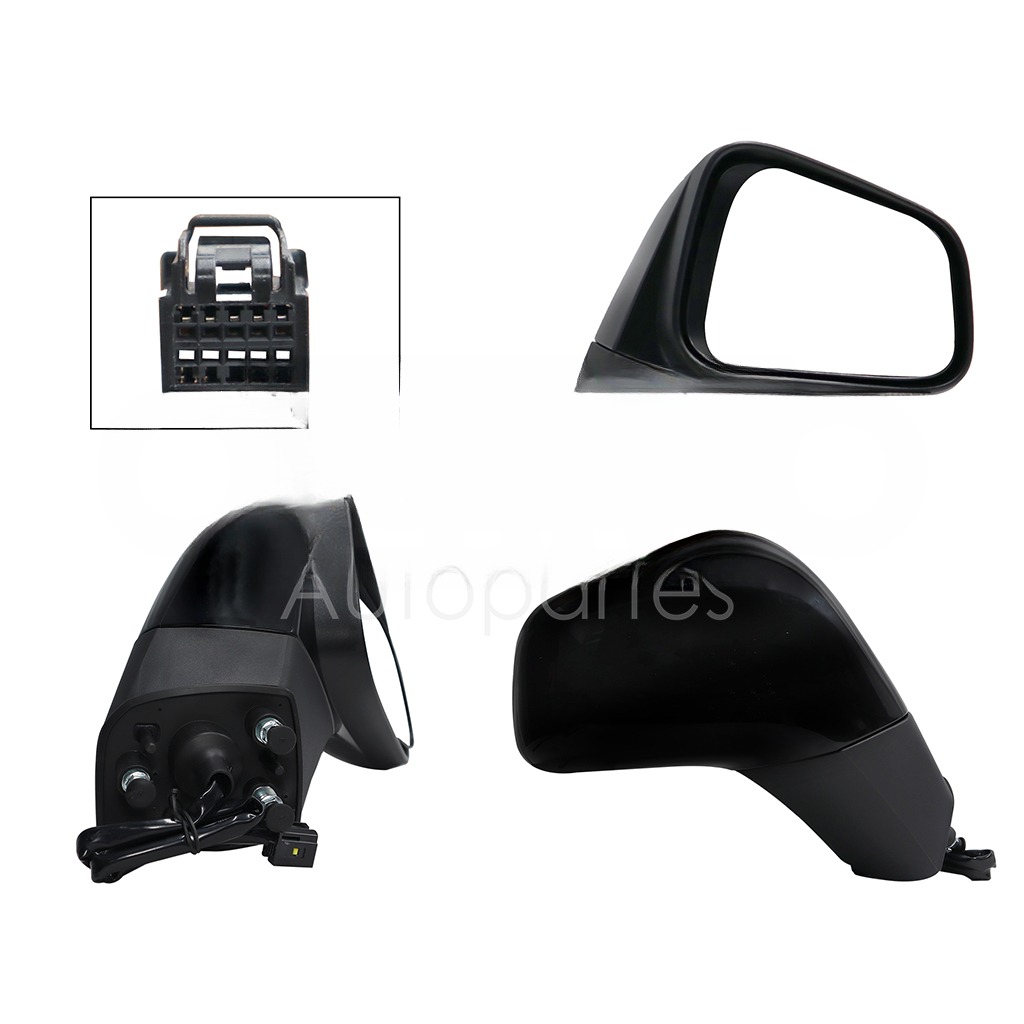 ESPEJO DER ELECT NEGRO P/PINTAR C/DESEMPAÑANTE (5PINES)