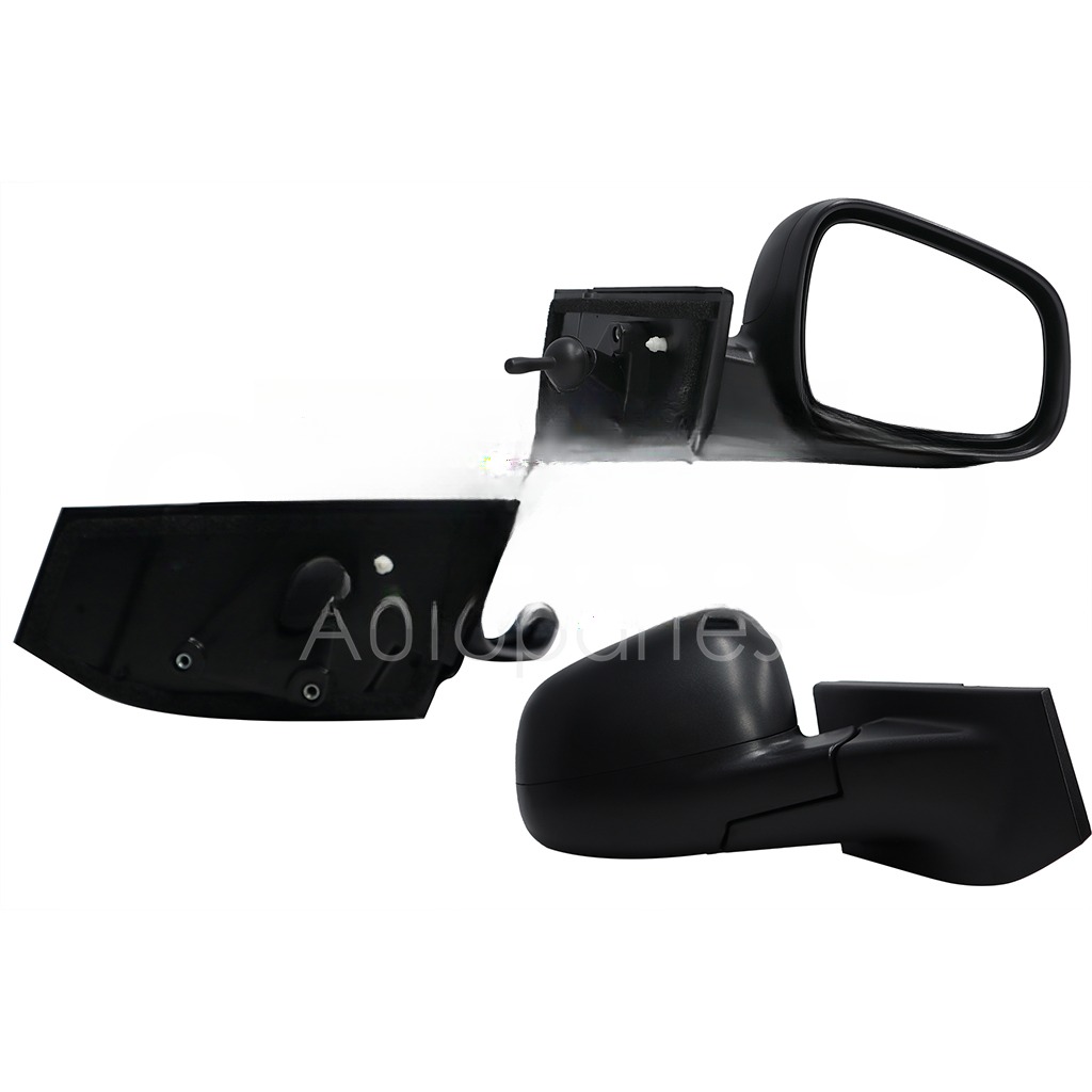 ESPEJO DER MANUAL NEGRO POROSO C/CONTROL (BEAT 18-21 4-5PTAS)