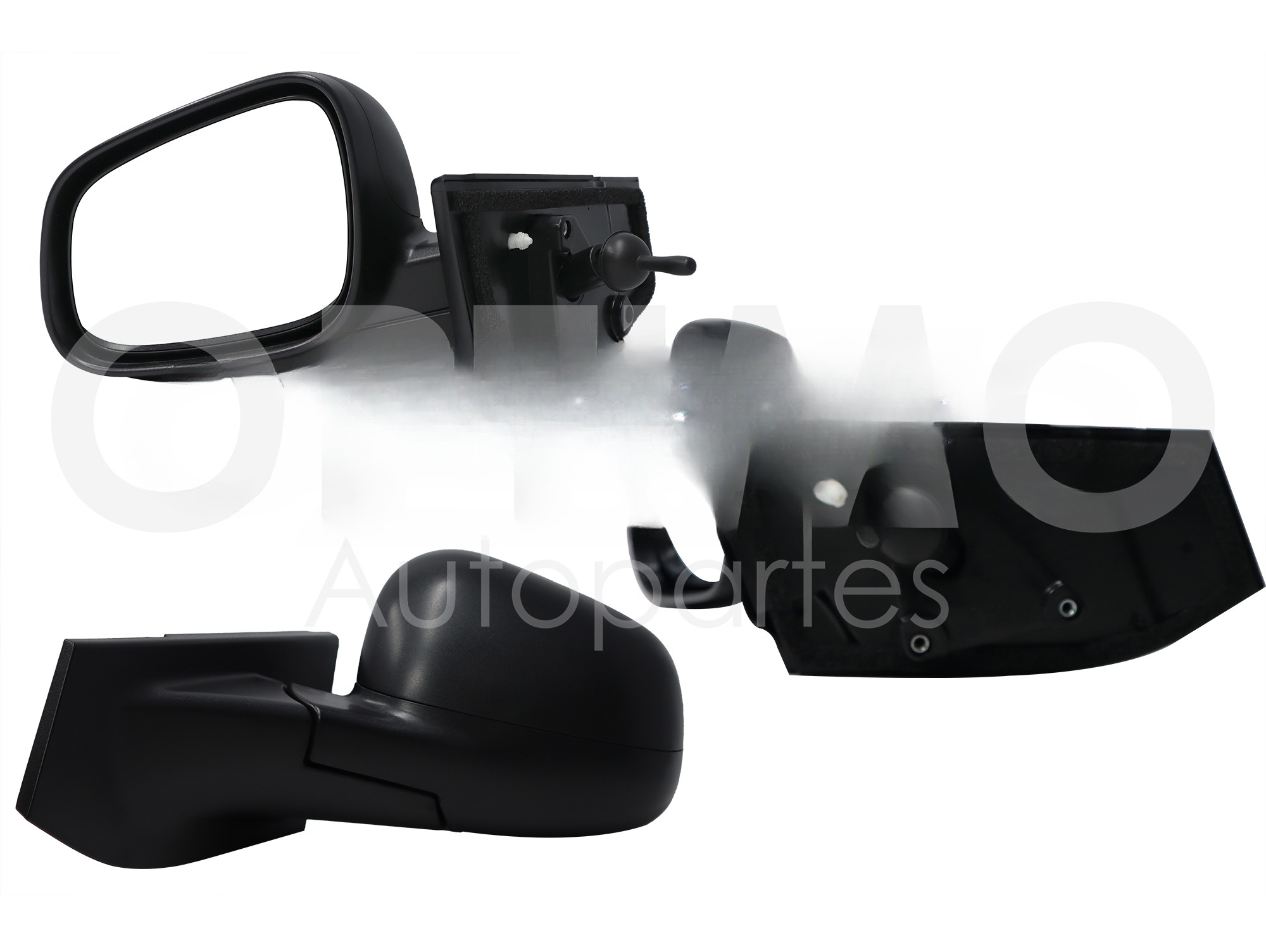 ESPEJO IZQ MANUAL NEGRO POROSO C/CONTROL (BEAT 18-21 4-5PTAS)