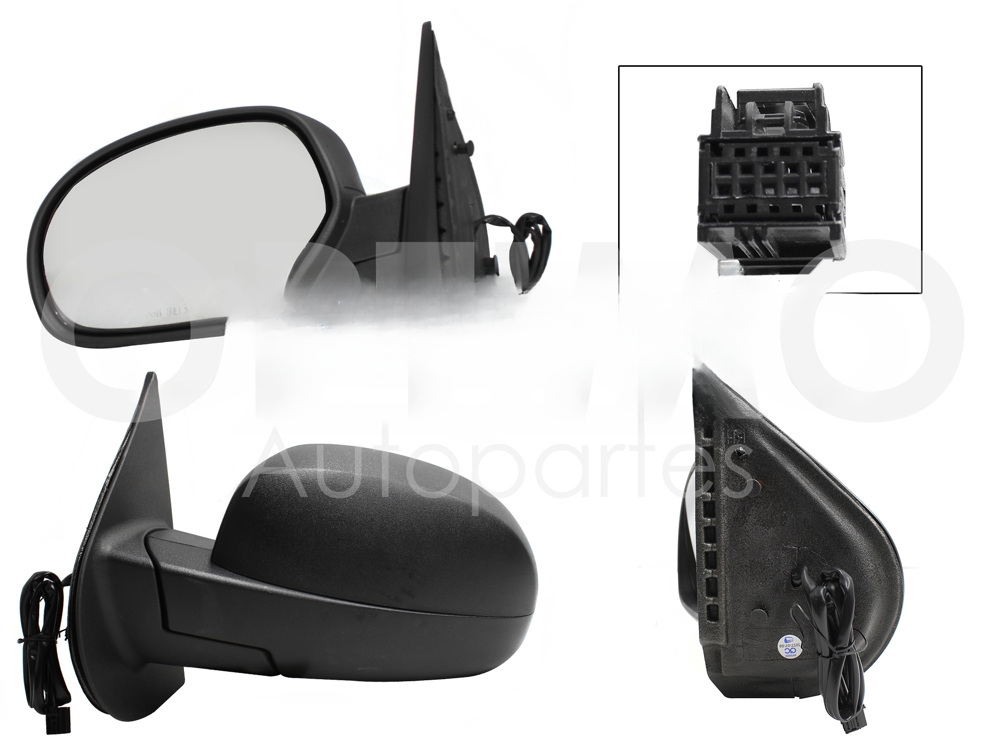ESPEJO IZQ ELECT NEGRO POROSO C/DESEMPAÑANTE (5PINES) (SUBURBAN-TAHOE-YUKON 07-13)