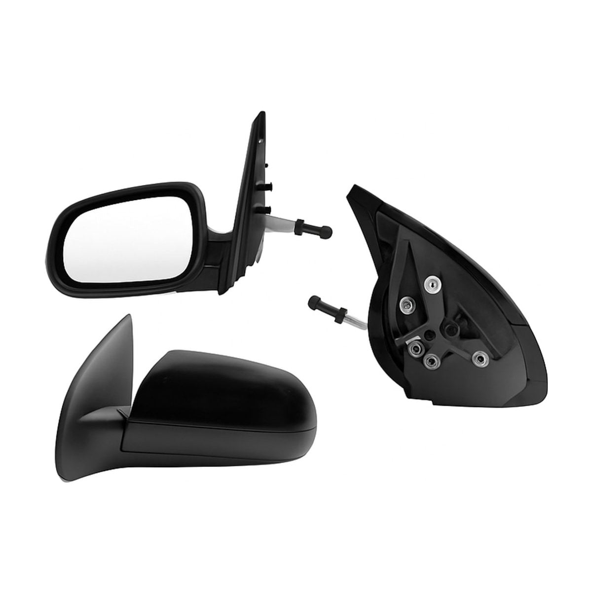 ESPEJO IZQ MANUAL NEGRO P/PINTAR C/CONTROL (BASE INT METALICA) (PT G3 06-09)