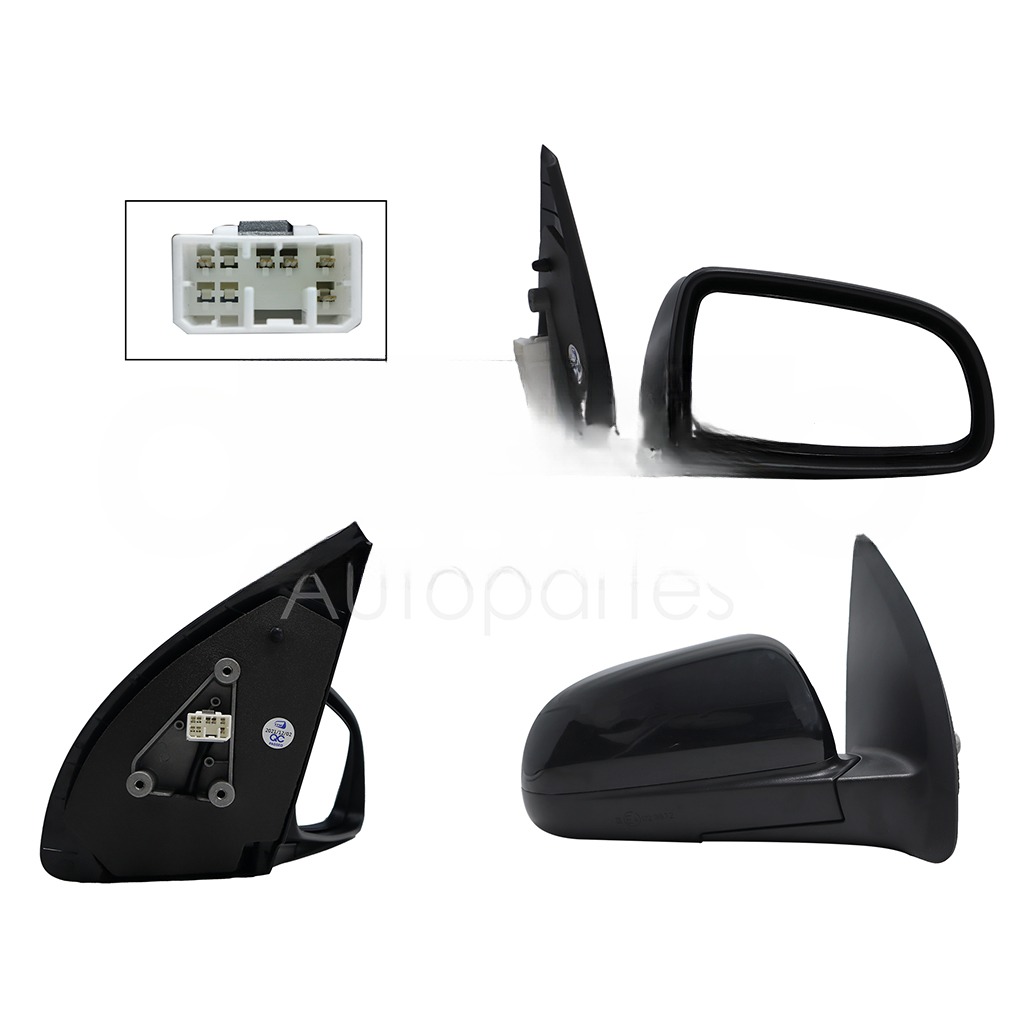 ESPEJO DER ELECT NEGRO P/PINTAR (5PINES) (BASE INT METALICA) (PT G3 06-09)