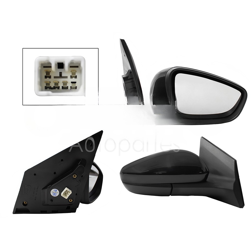 ESPEJO DER ELECT NEGRO P/PINTAR C/DESEMPAÑANTE (5PINES) (VERSION LT)