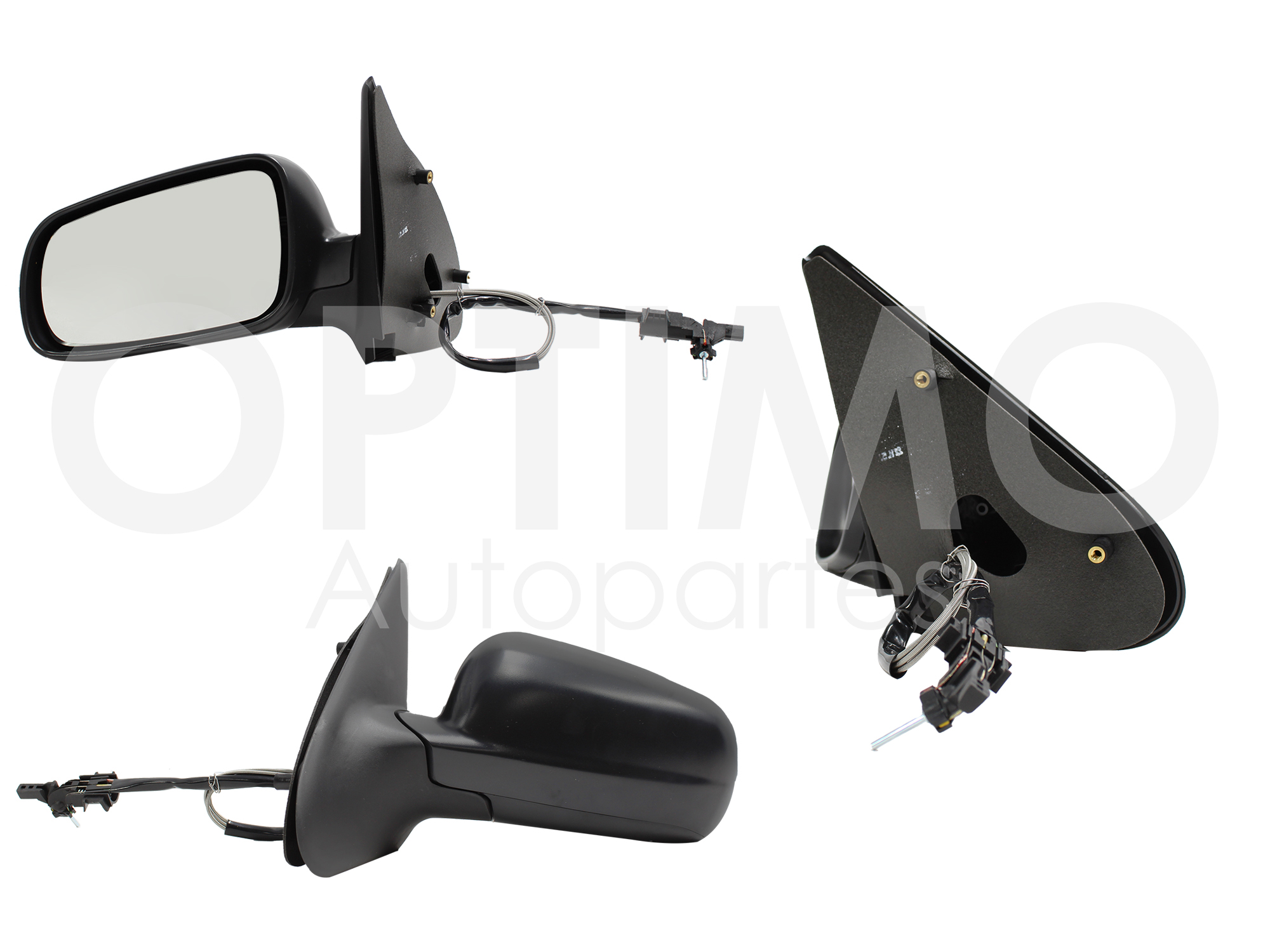 ESPEJO IZQ MANUAL NEGRO POROSO C/CONTROL CONCHA GRANDE (CORDOBA 99-02/DERBY 99-0