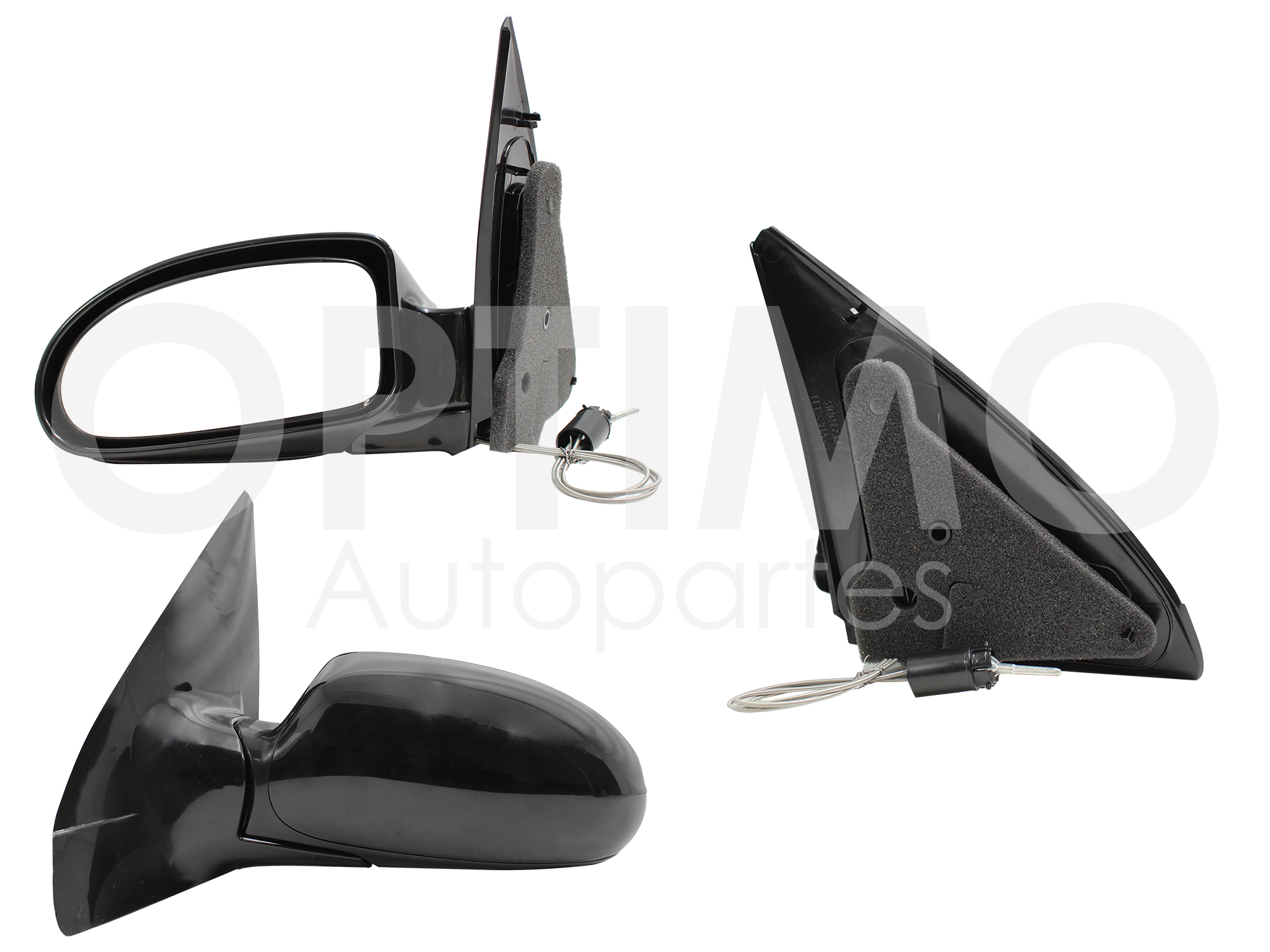 ESPEJO IZQ MANUAL NEGRO C/CONTROL
