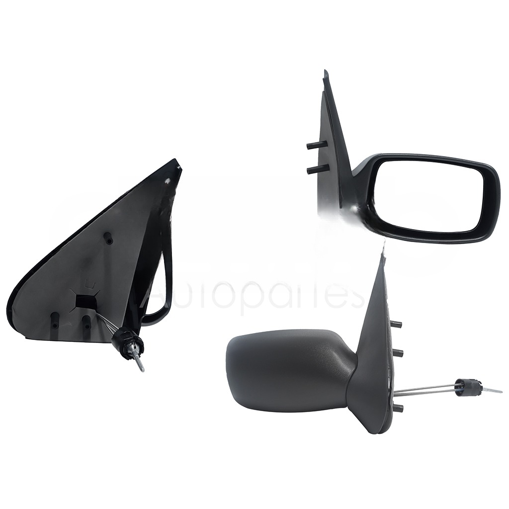 ESPEJO DER MANUAL NEGRO POROSO C/CONTROL (FIESTA 98-02)