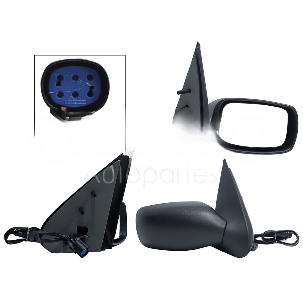 ESPEJO DER ELECT NEGRO POROSO (5PINES) (FIESTA 98-02)