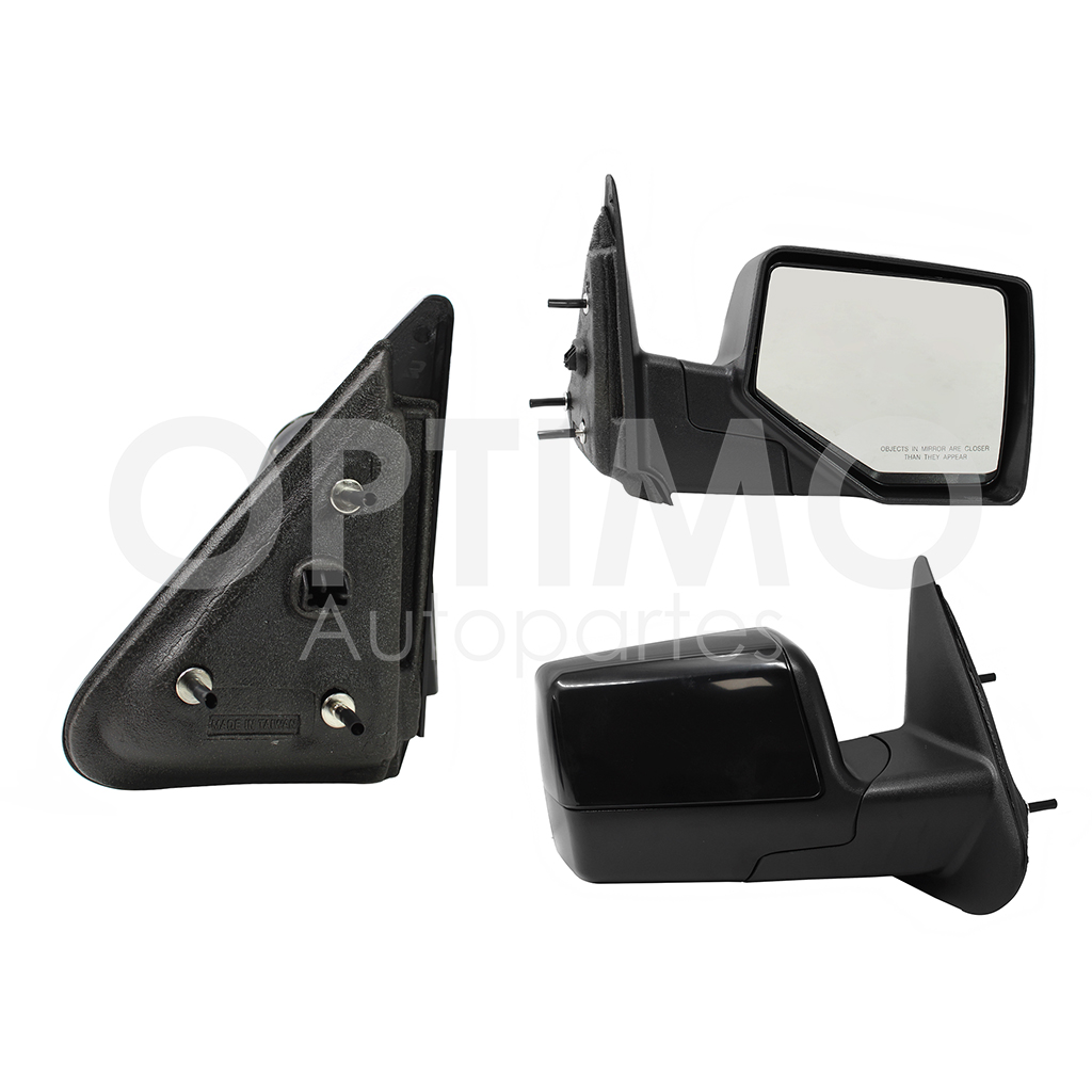 ESPEJO DER MANUAL NEGRO S/CONTROL