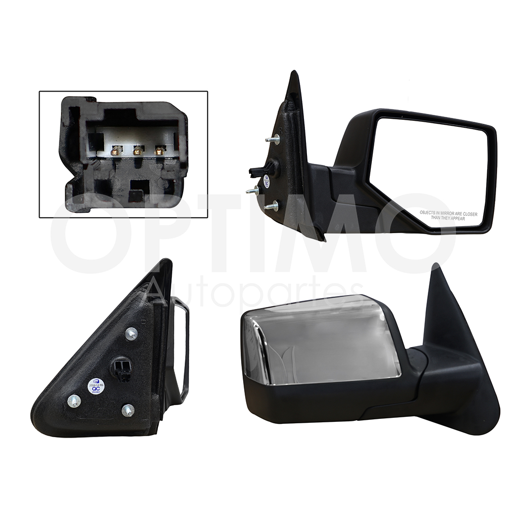 ESPEJO DER ELECT CROMO (3PINES)