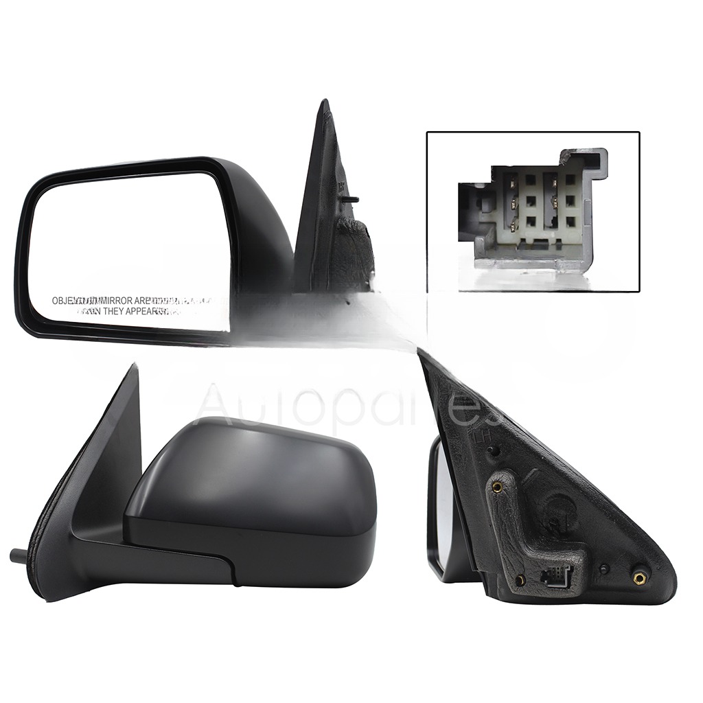 ESPEJO IZQ ELECT NEGRO P/PINTAR C/DESEMPAÑANTE (5PINES)