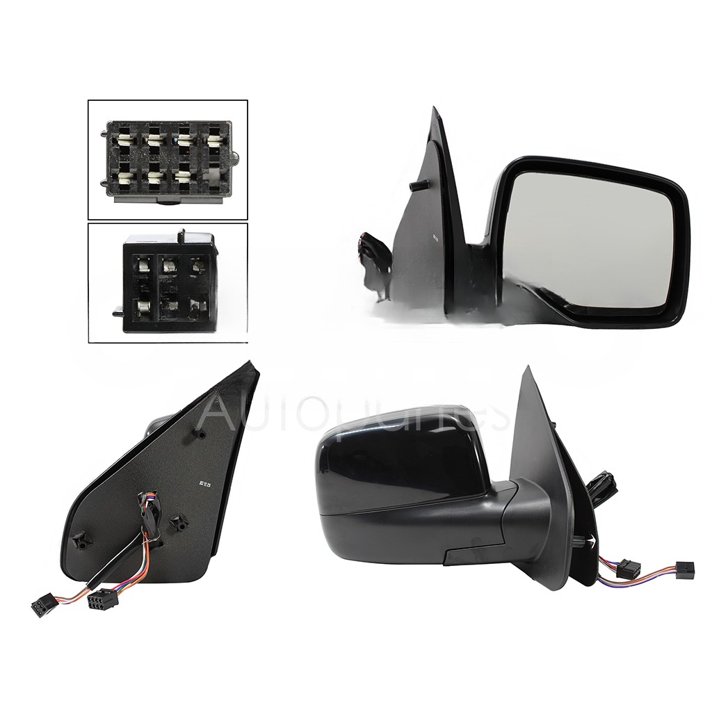 ESPEJO DER ELECT NEGRO P/PINTAR (2 CONECTORES 7-5PINES)