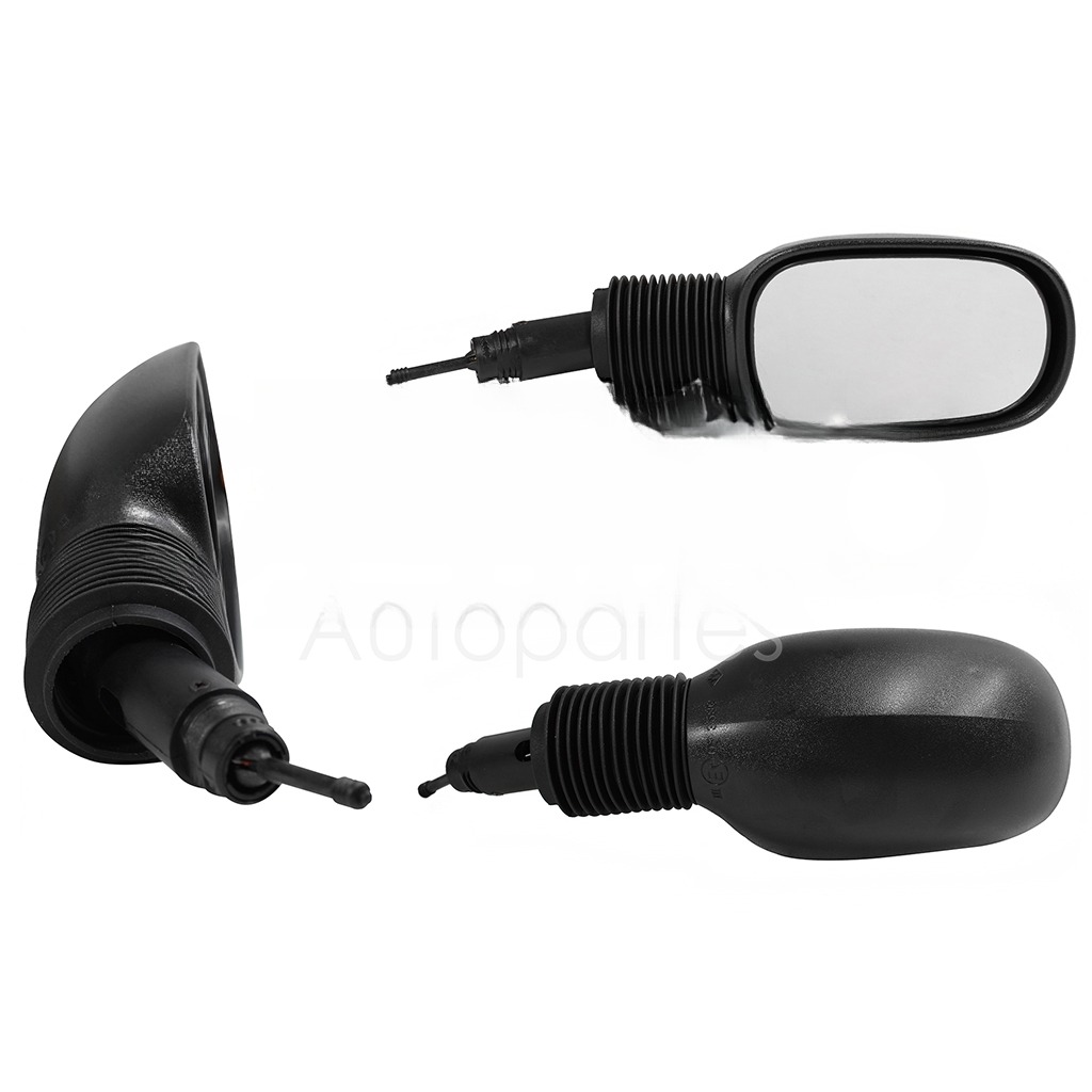 ESPEJO DER MANUAL NEGRO POROSO C/CONTROL
