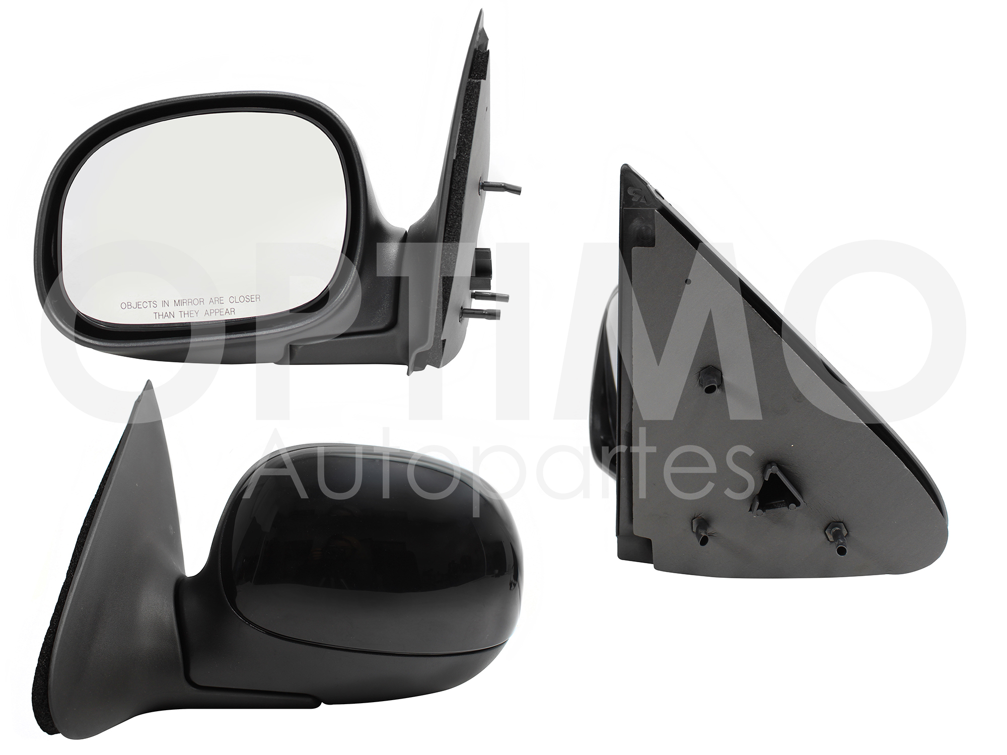 ESPEJO IZQ MANUAL NEGRO P/PINTAR (LOBO 97-03)