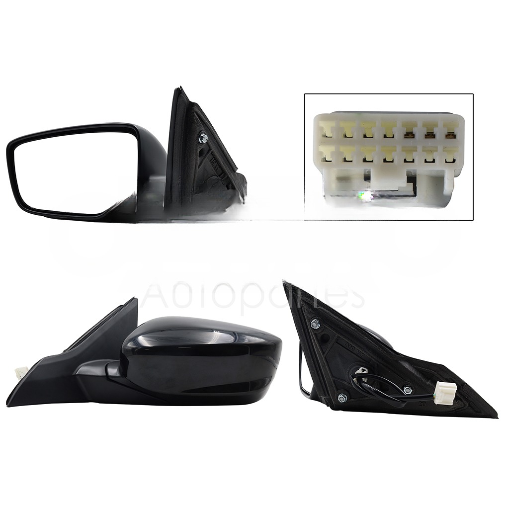 ESPEJO IZQ ELECT NEGRO P/PINTAR (3PINES) 4PTAS