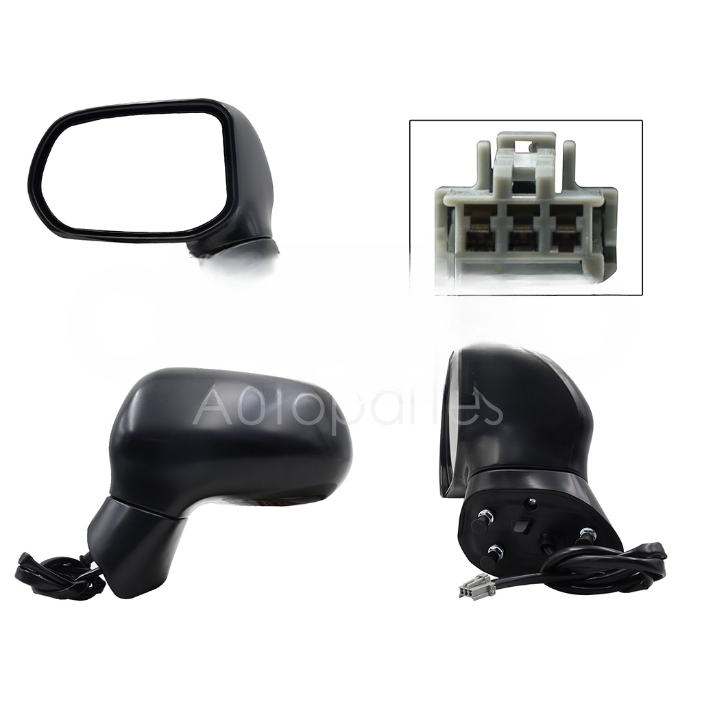 ESPEJO IZQ ELECT NEGRO P/PINTAR (3PINES) 4PTAS