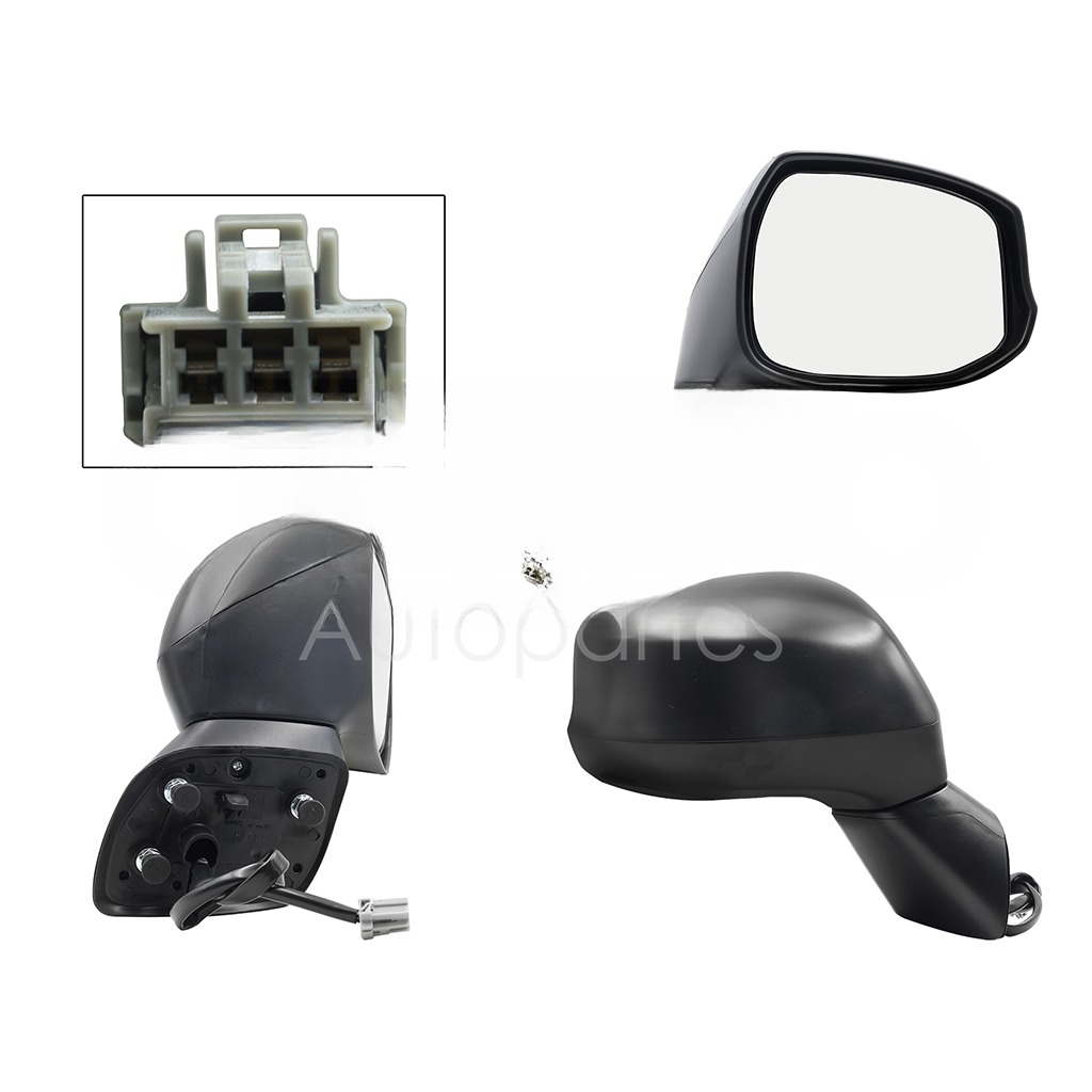 ESPEJO DER ELECT NEGRO P/PINTAR (3PINES) 4PTAS