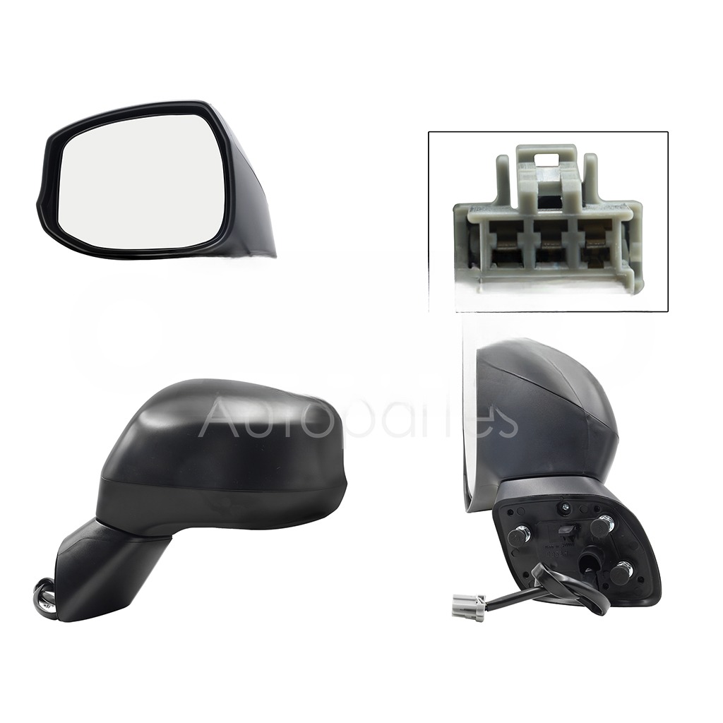 ESPEJO IZQ ELECT NEGRO P/PINTAR (3PINES) 4PTAS