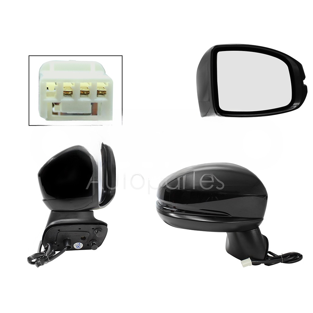 ESPEJO DER ELECT NEGRO P/PINTAR (3PINES)