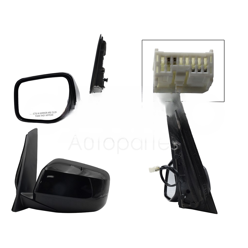 ESPEJO IZQ ELECT NEGRO P/PINTAR C/DESEMPAÑANTE (5PINES)