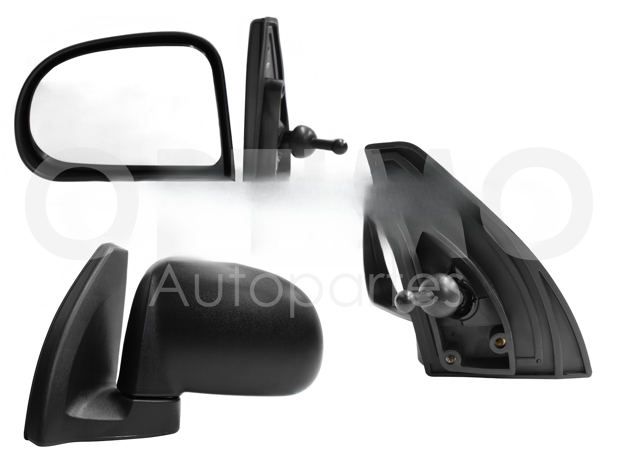 ESPEJO IZQ MANUAL NEGRO POROSO C/CONTROL