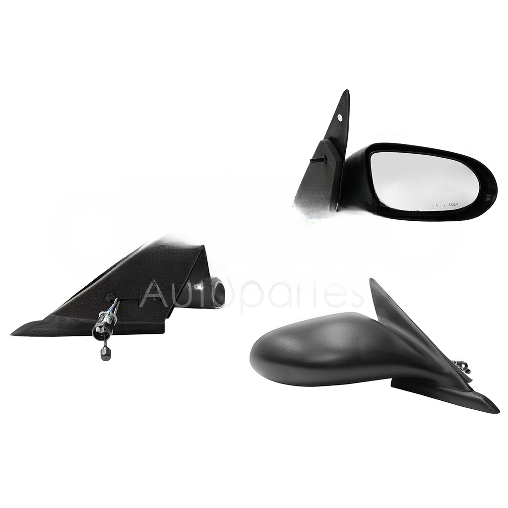 ESPEJO DER MANUAL NEGRO POROSO C/CONTROL