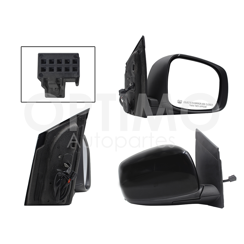 ESPEJO DER ELECT NEGRO P/PINTAR (3PINES) (TOWN & COUNTRY 08-16)