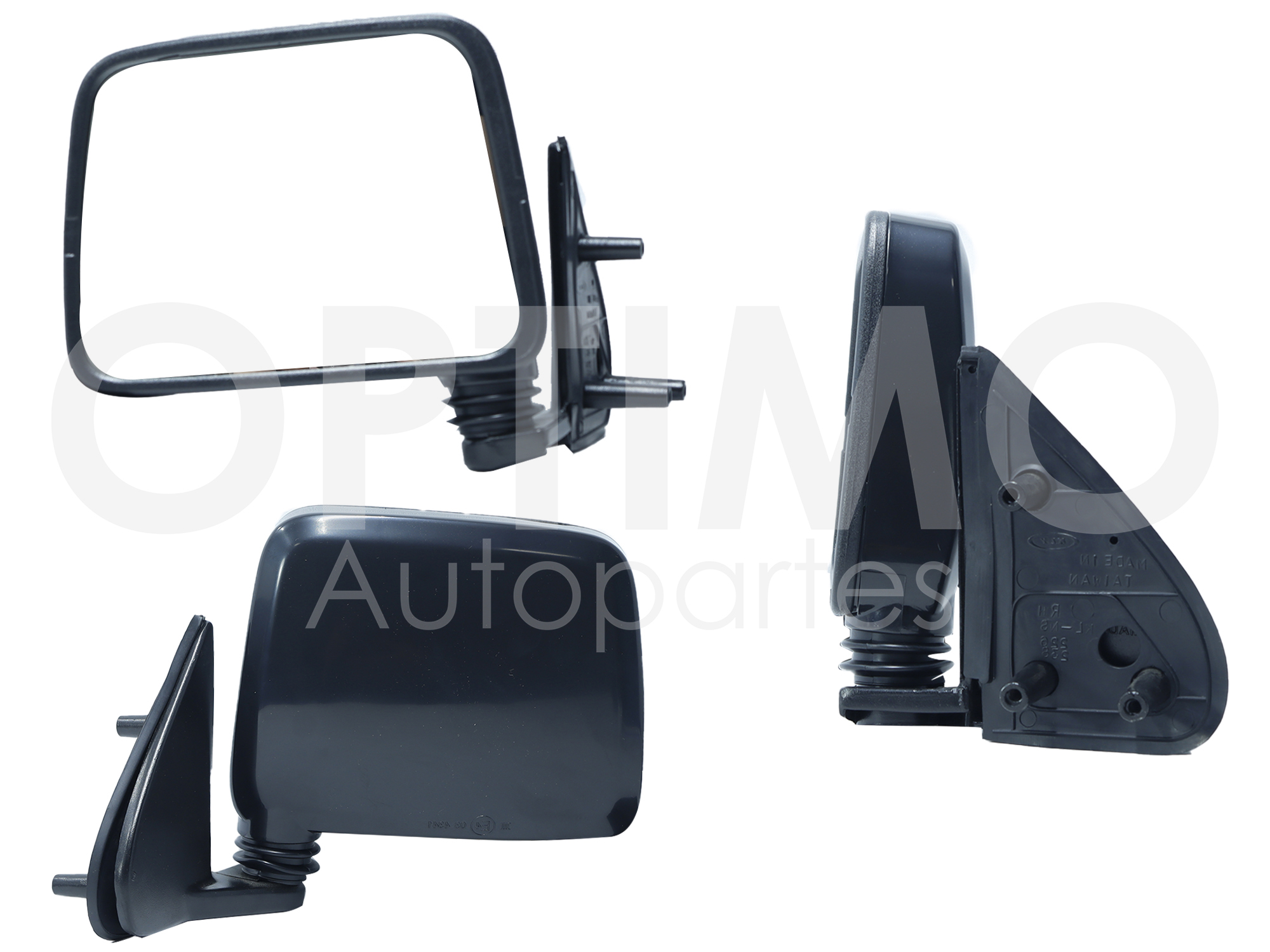 ESPEJO IZQ MANUAL NEGRO POROSO (BASE INT METALICA) (NP-300 D-22 08-15)