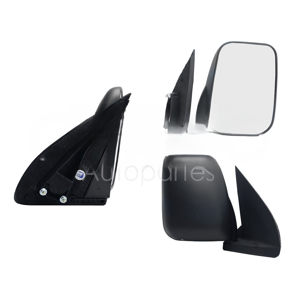 ESPEJO DER MANUAL NEGRO POROSO