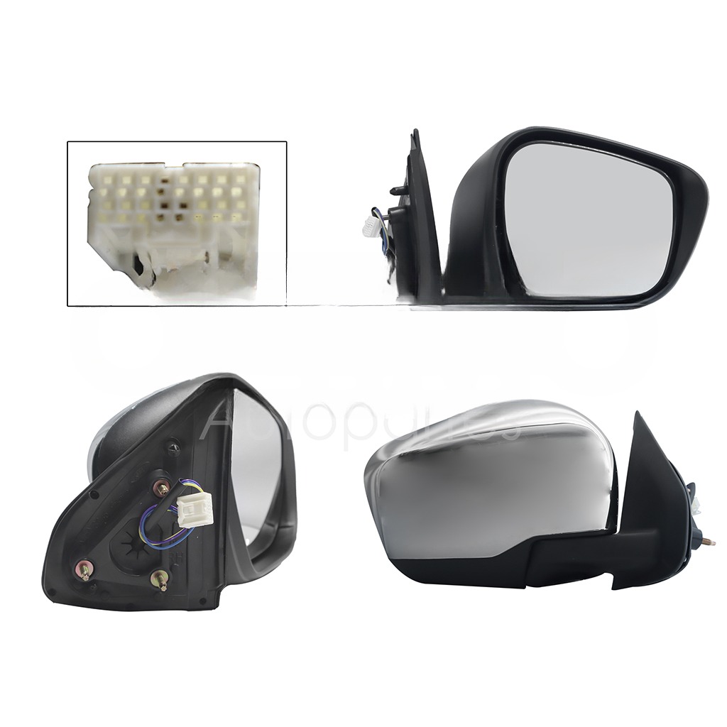 ESPEJO DER ELECT CROMO (3PINES) (DOBLE CABINA SE/LUJO)