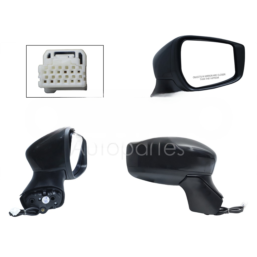 ESPEJO DER ELECT NEGRO P/PINTAR (3PINES)