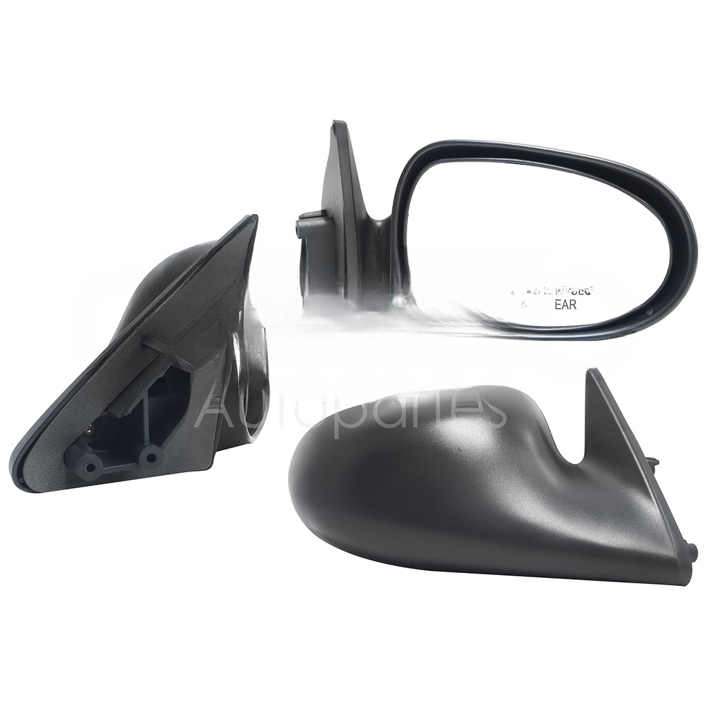 ESPEJO DER MANUAL NEGRO POROSO