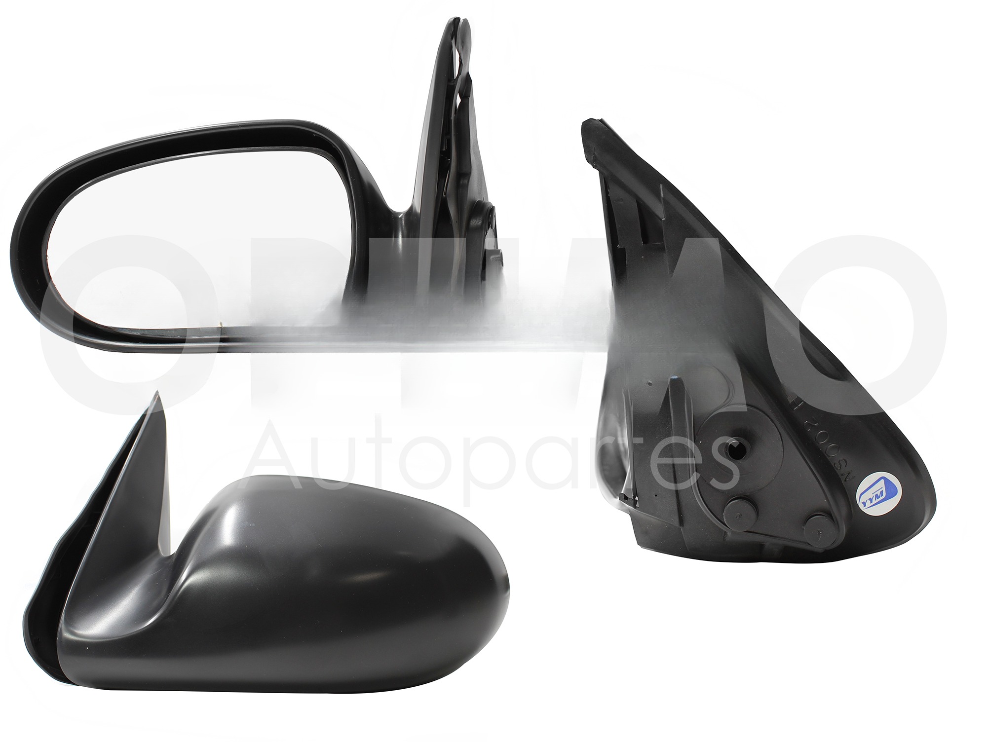 ESPEJO IZQ MANUAL NEGRO P/PINTAR S/CONTROL