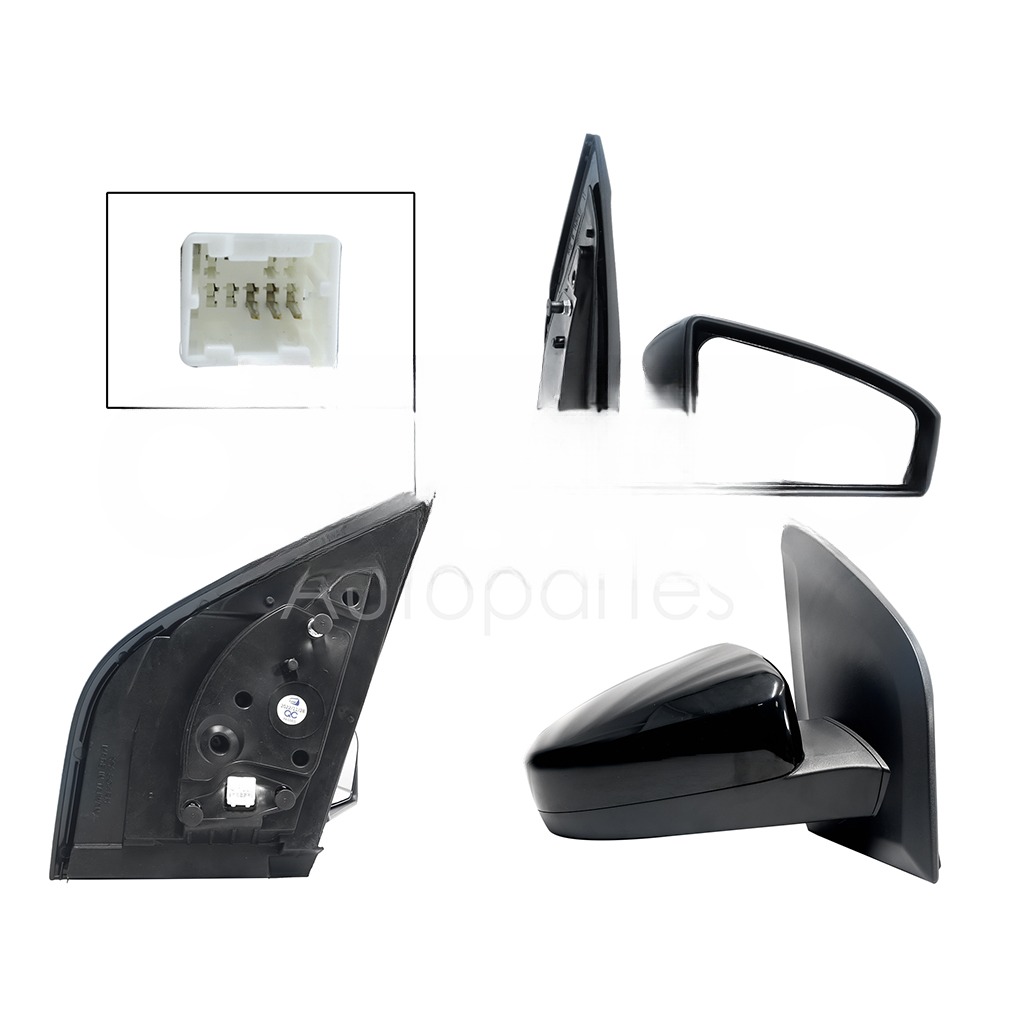 ESPEJO DER ELECT NEGRO P/PINTAR (3PINES)