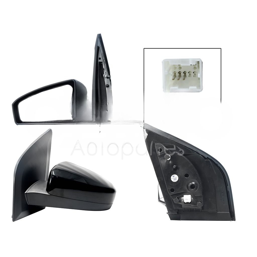 ESPEJO IZQ ELECT NEGRO P/PINTAR (3PINES)