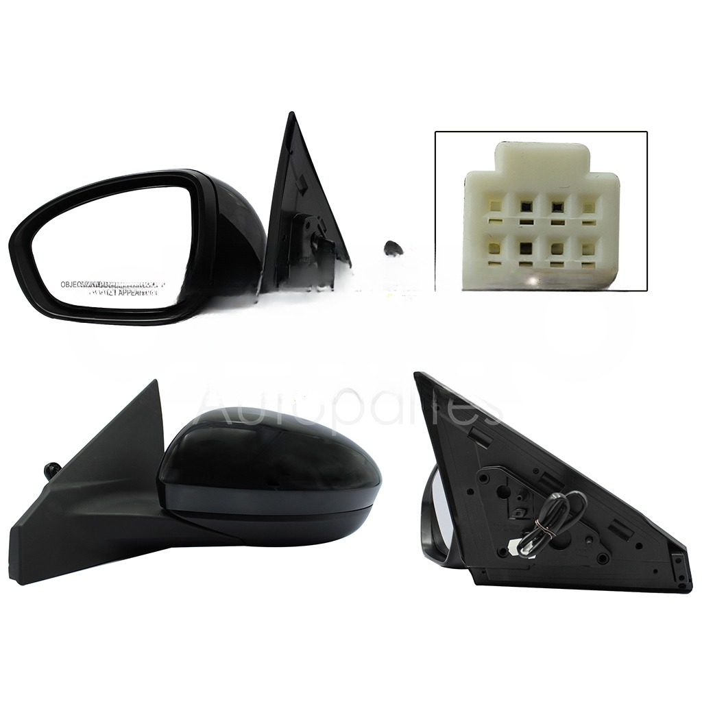 ESPEJO IZQ ELECT NEGRO P/PINTAR (3PINES)