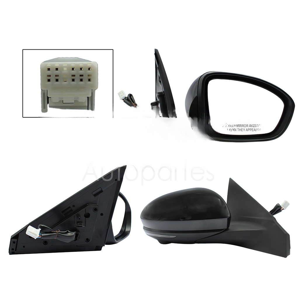 ESPEJO DER ELECT NEGRO P/PINTAR C/LUZ DIRECCIONAL C/CAMARA C/DESEMPAÑANTE (10PINES)