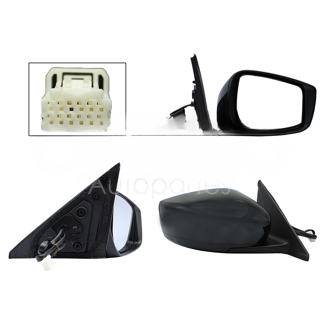 ESPEJO DER ELECT NEGRO P/PINTAR (3PINES)