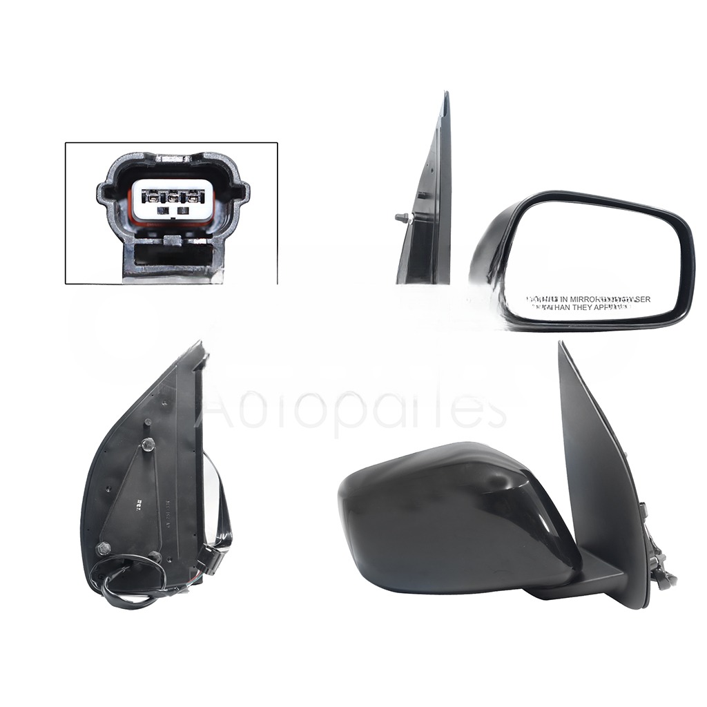 ESPEJO DER ELECT NEGRO P/PINTAR (3PINES) (PATHFINDER 05-12/X-TERRA 05-08)