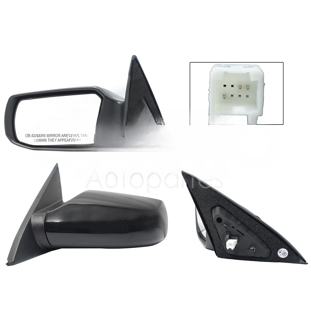 ESPEJO IZQ ELECT NEGRO P/PINTAR (3PINES)