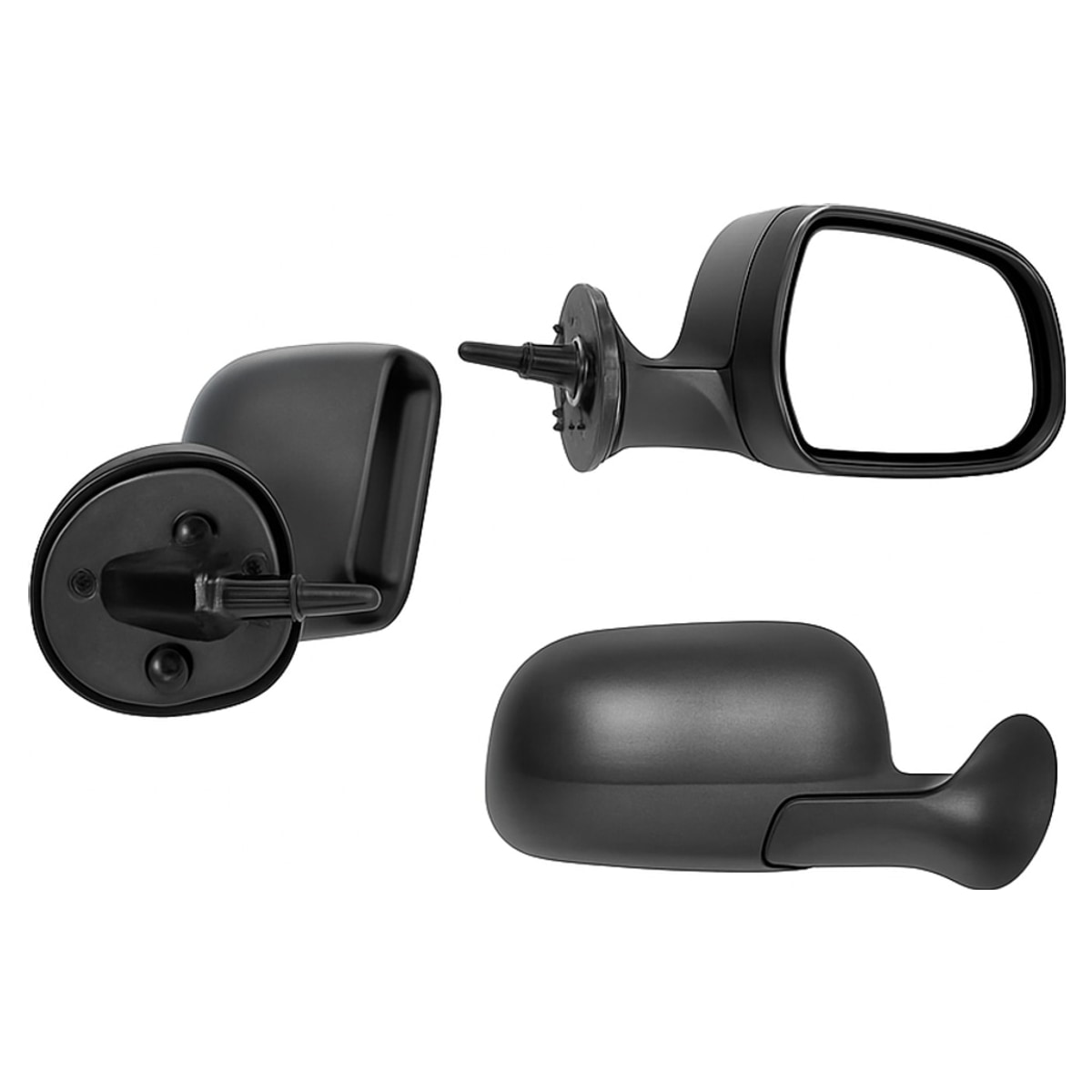 ESPEJO DER MANUAL NEGRO POROSO C/CONTROL (OROCH 18-22)