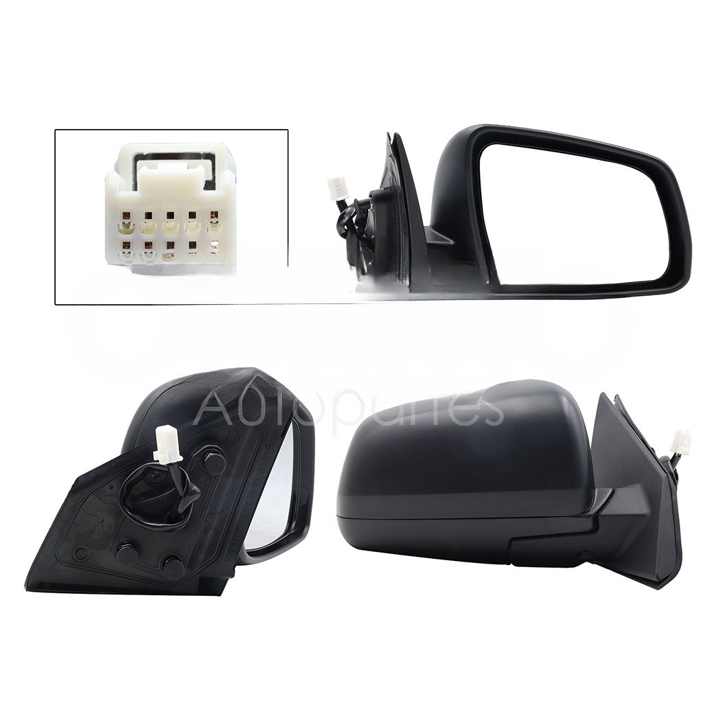 ESPEJO DER ELECT NEGRO P/PINTAR C/DESEMPAÑANTE (5PINES)