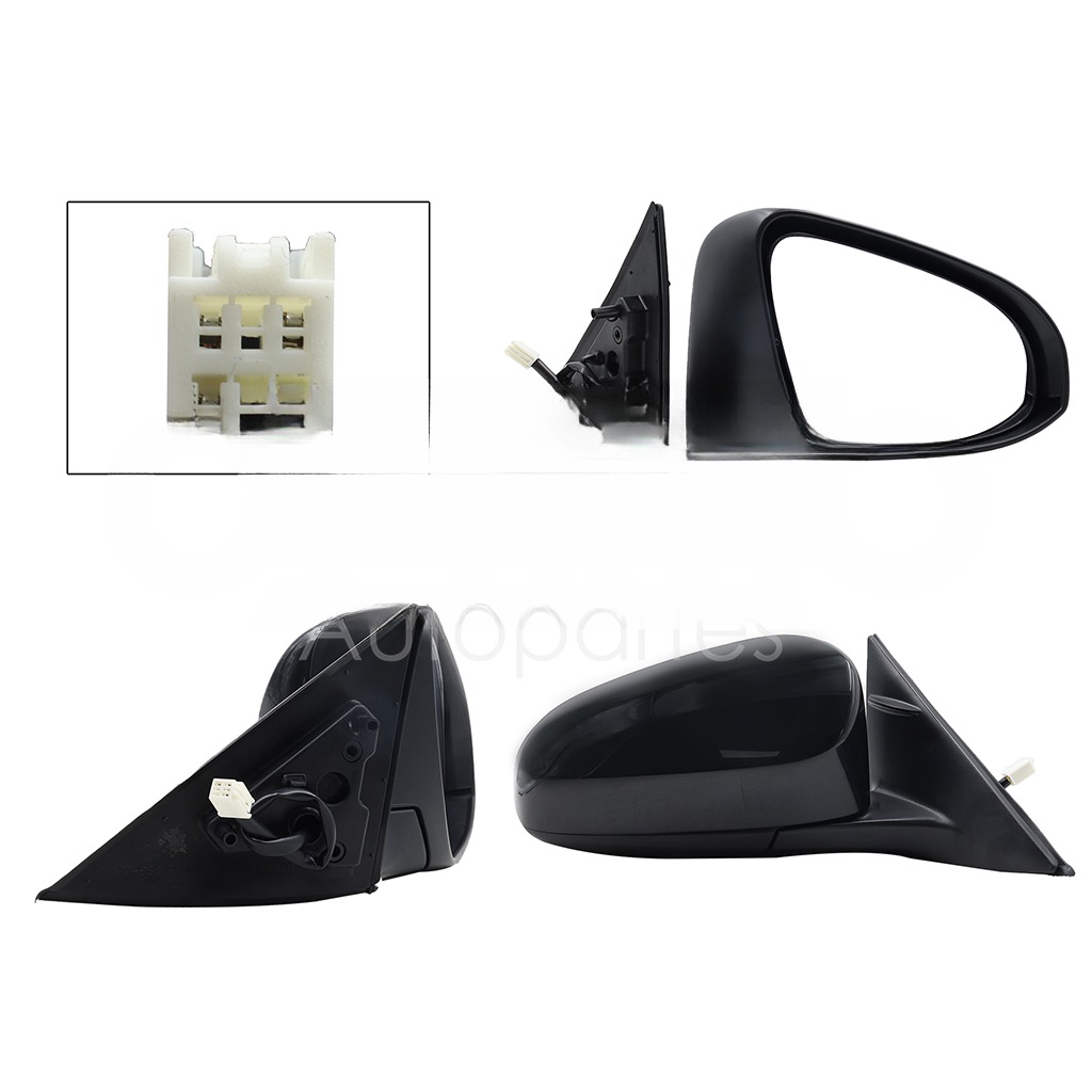 ESPEJO DER ELECT NEGRO P/PINTAR (3PINES)