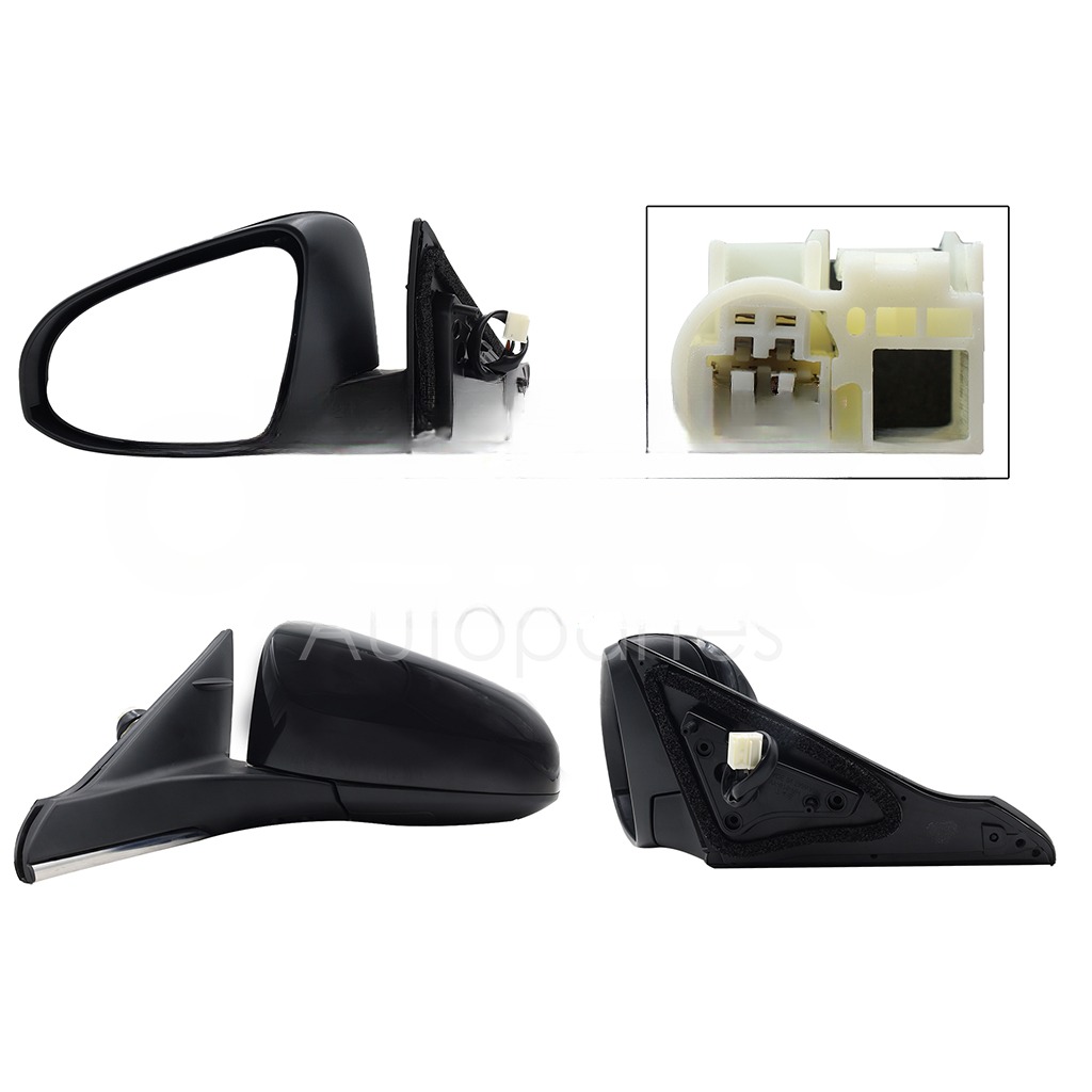 ESPEJO IZQ ELECT NEGRO P/PINTAR C/DESEMPAÑANTE (5PINES)