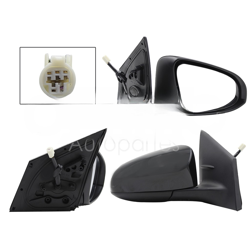 ESPEJO DER ELECT NEGRO P/PINTAR C/DESEMPAÑANTE (5PINES)