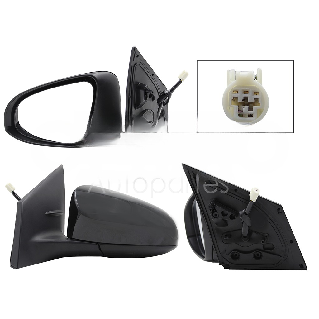 ESPEJO IZQ ELECT NEGRO P/PINTAR C/DESEMPAÑANTE (5PINES)
