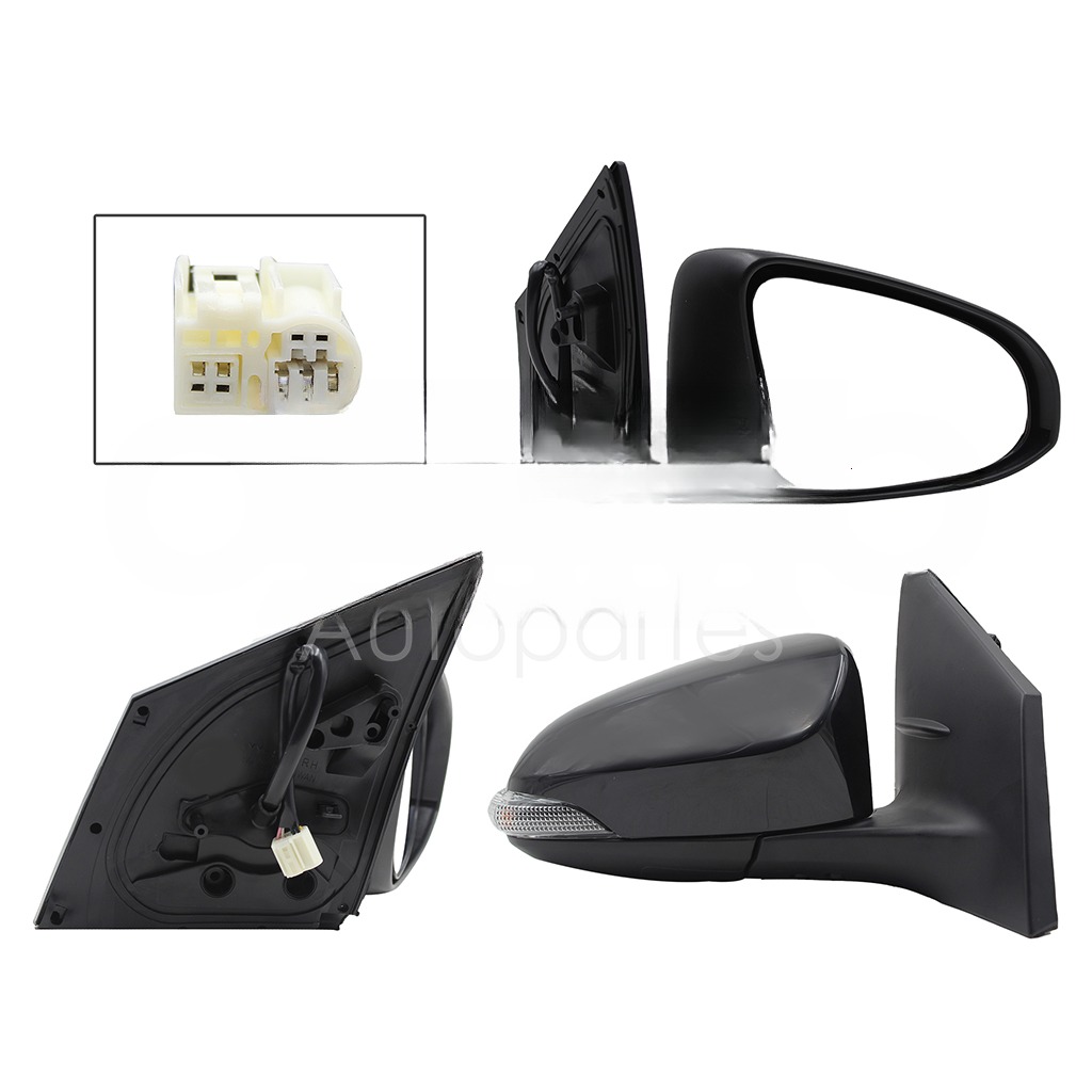 ESPEJO DER ELECT NEGRO P/PINTAR C/LUZ DIRECCIONAL C/DESEMPAÑANTE (7PINES)